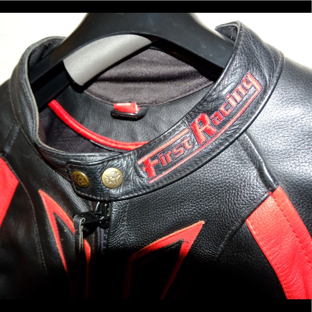 First Racing 100% Leather Jacket - Picture 2 of 7